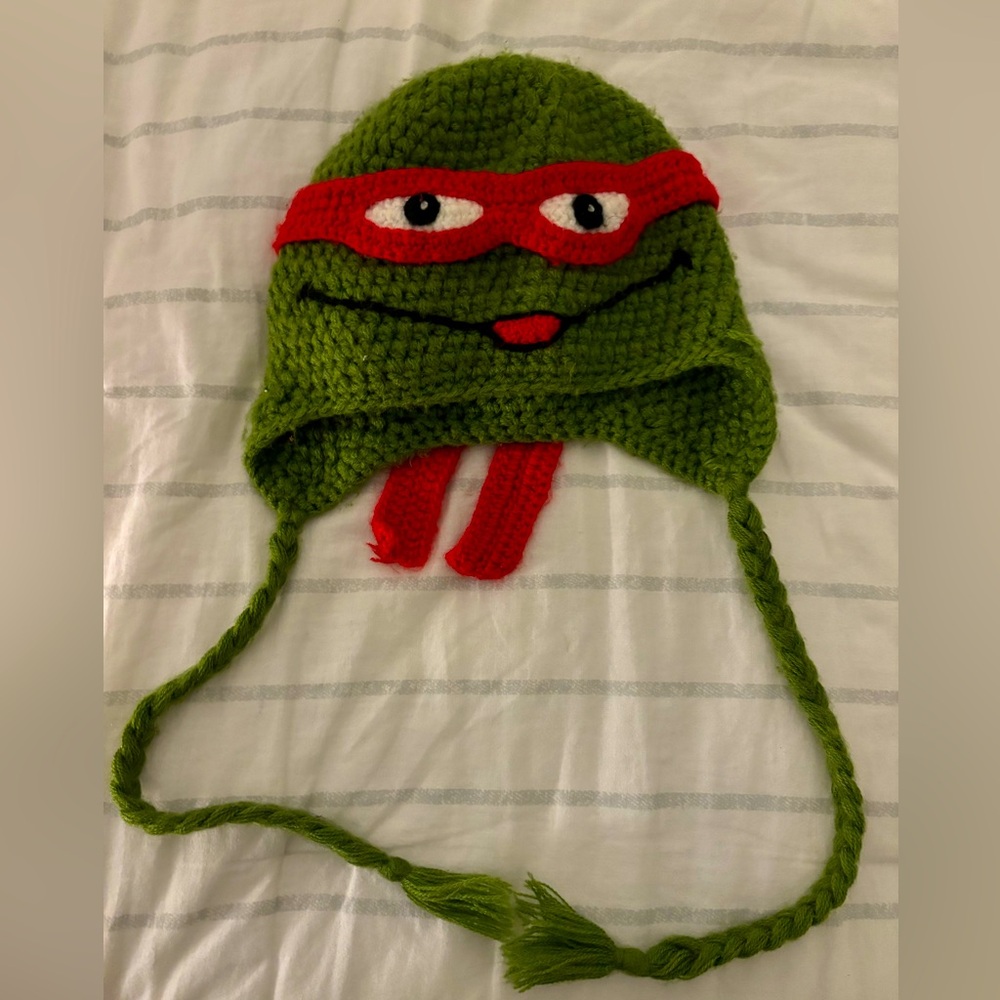 Boys Ninja Turtle Crochet hat